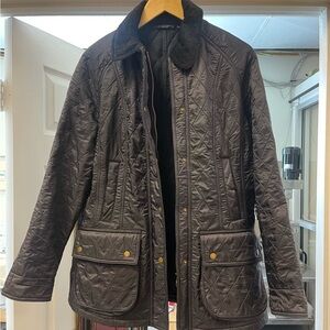 Barbour Beadnell Polarquilt Jacket, size US 10, Navy
